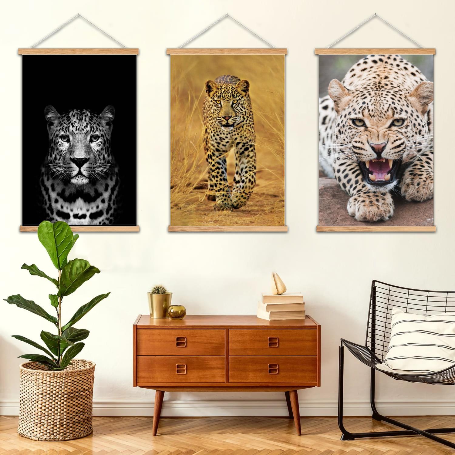 Art Print Framed - luipaardprint ingelijste muurschildering canvas kunst poster,