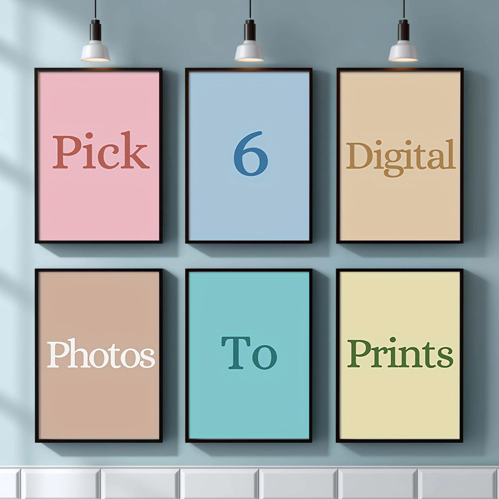Art Print Framed - 4/5/6 stuks op maat gemaakte canvasdruk