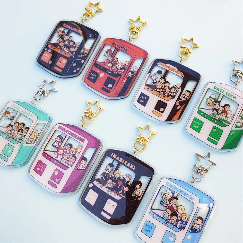 Anime Merchandise Haikyuu - 6Cm Acryl Sleutelhanger voor Haikyuu Karasuno