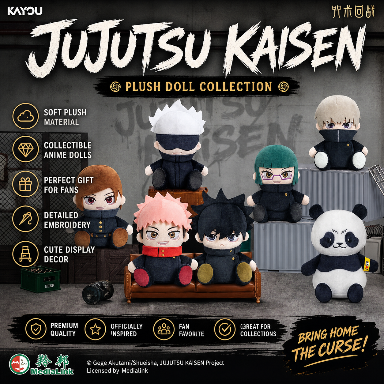 Anime Merchandise Plush Toys - KAYOU Jujutsu Kaisen Blind Box Yuji