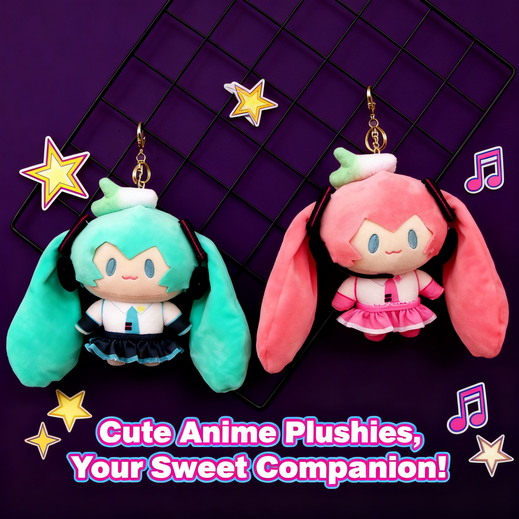 Anime Merchandise Plush Toys - Miku Hatsune Anime Pluche Poppen Sleutelhanger