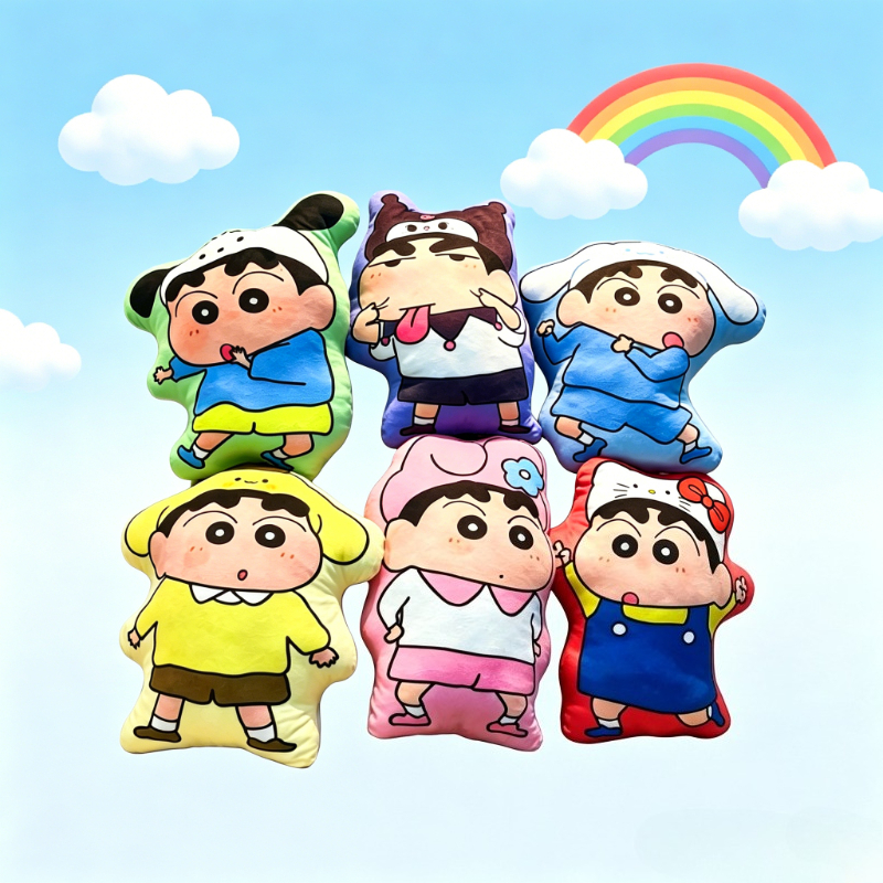 Anime Merchandise Plush Toys - Crayon Shin-chan cartoon schattig pluche knuffelkussen