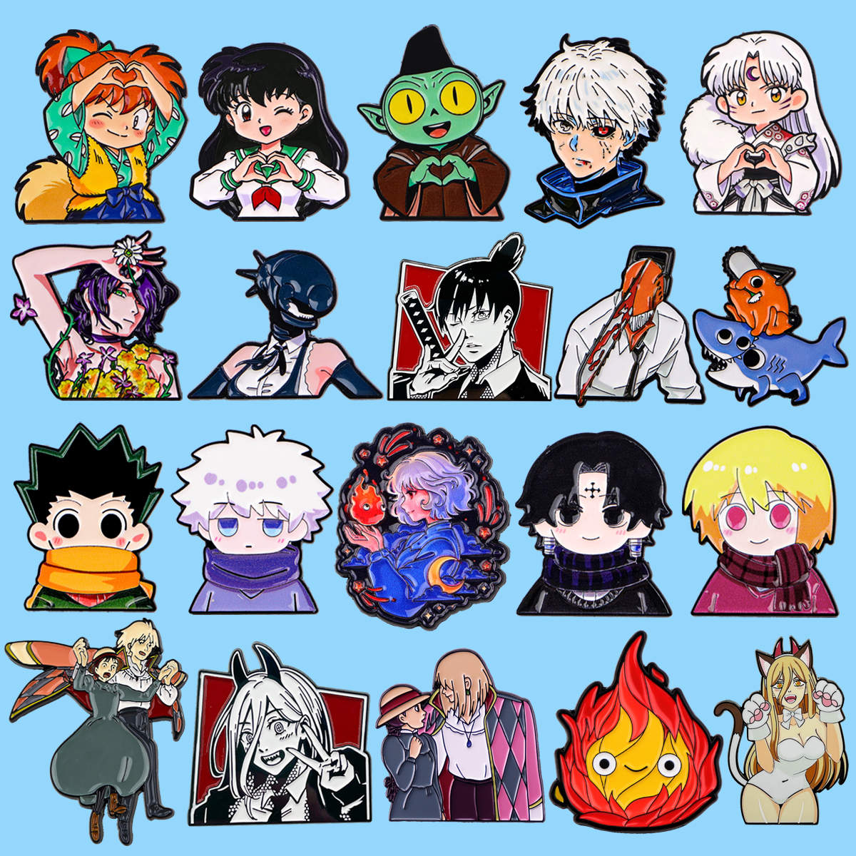 Popular Anime Merchandise - Coole Anime-personages Emaille Pin Schattig Hartvormig