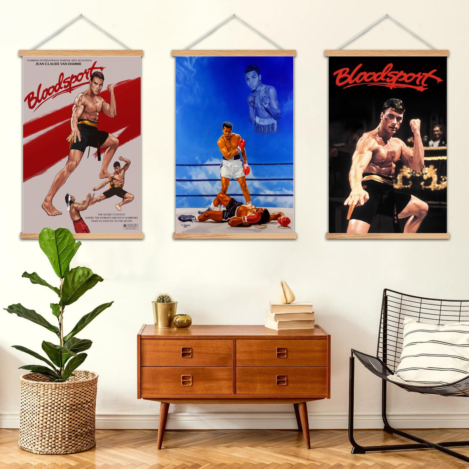 Art Print Framed - Bloodsport ingelijste muurschildering canvas kunst poster