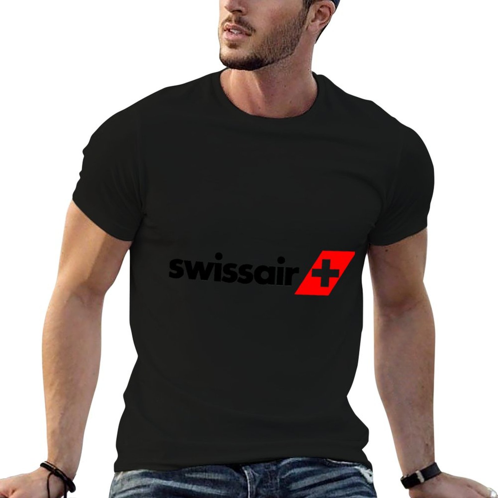 Anime Merchandise Logo - swissair-logo Merchandise T-shirt heren t-shirt grafische