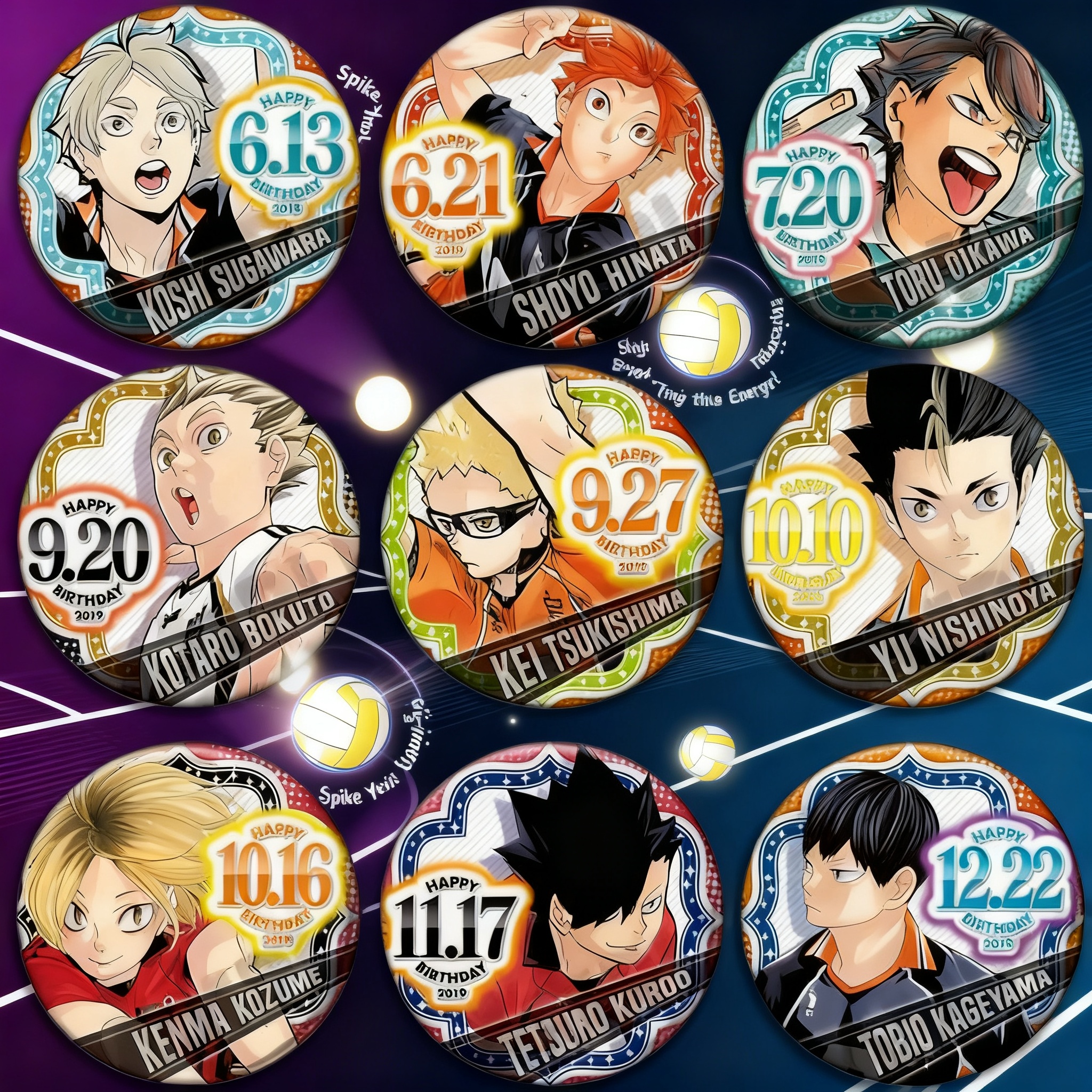 Anime Merchandise Haikyuu - Volleybal Haikyuu Anime Badge 2019 Verjaardag