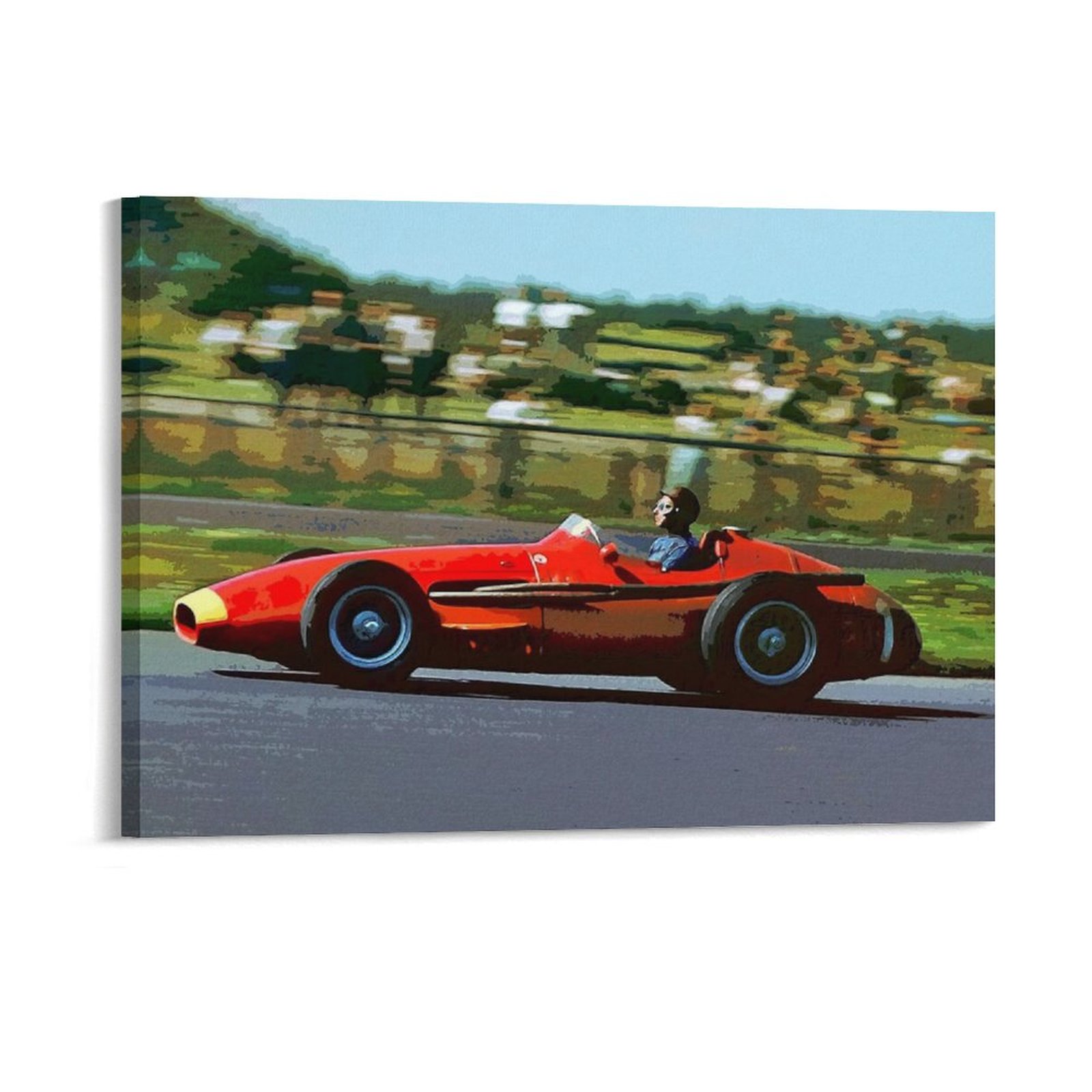 Juan Manuel Fangio Racing Zijn - Art Print Framed recensie en prijs