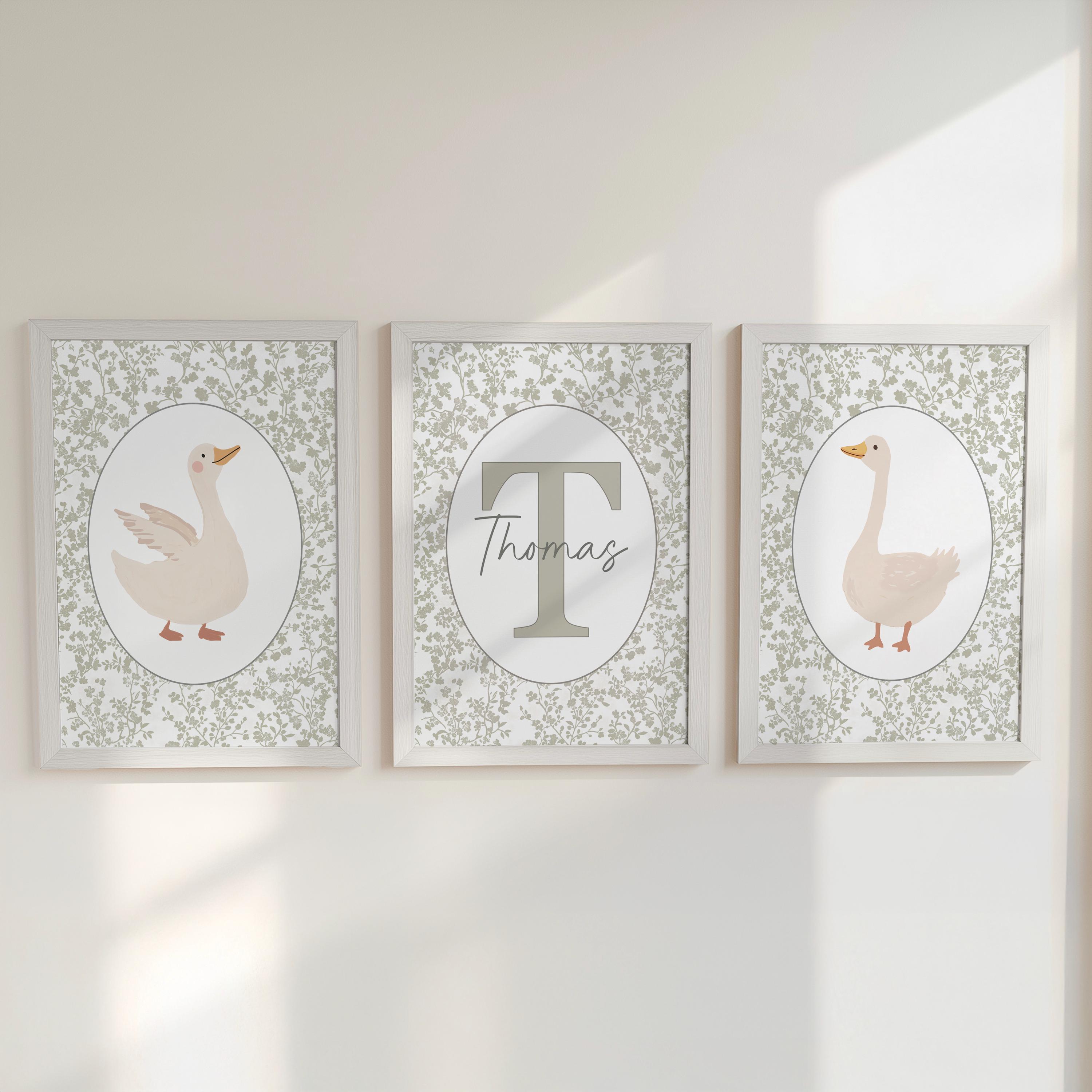 Gans gepersonaliseerde set van - Art Print Framed recensie en prijs