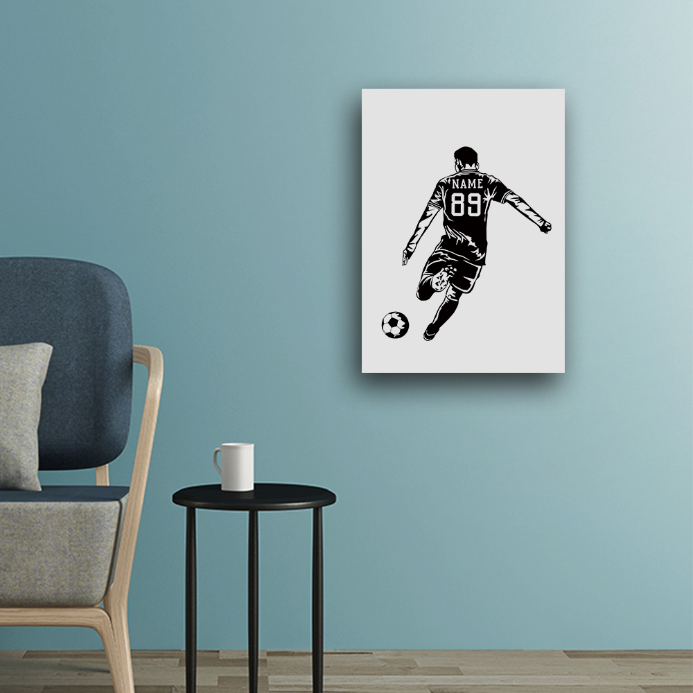 1PC Voetballer Aanpasbare Naam - Art Print Framed recensie en prijs